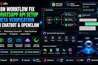 n8n workflow fix meta verification whatsapp api setup n8n whatsapp chatbot