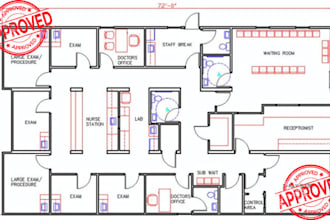 design and model medical center floor plan architecture clinic layout blueprint