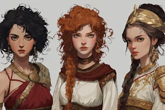 design and draw any character