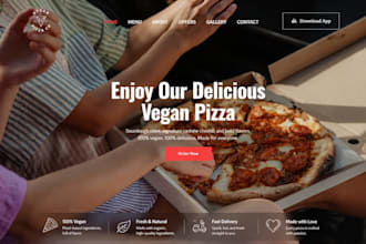 build squarespace restaurant website pizza shop website wix food truck cafe site