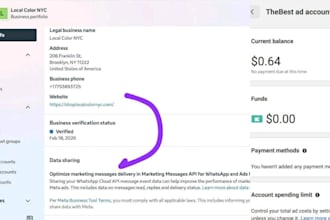 provide verified meta business manager with 2k to 100k API limit