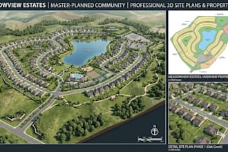 design professional 3d site plans, property maps, and real estate mast