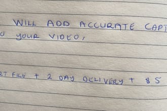 write captions and subtitles for youtube and tiktok
