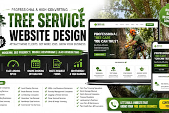 design tree removal tree trimming arborist stump grinding tree service website
