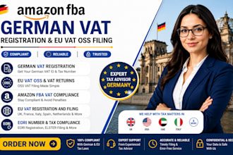 handle german vat return, amazon fba, german vat registration, eu vat compliance