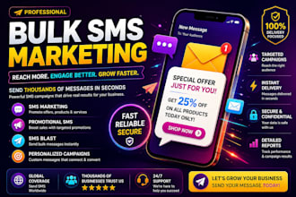 send bulk sms marketing, text message marketing, SMS and bulk sms blast