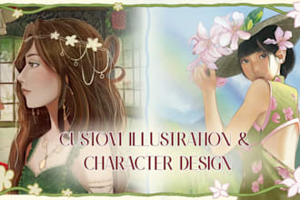 draw a custom illustration, fanart or oc for you