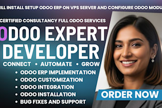 setup, install or configure odoo modules, odoo erp, odoo website, odoo developer