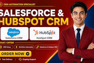 setup and automate salesforce hubspot crm zoho CRM pipedrive freshsales