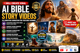 create viral ai bible story videos 3d christian animation for youtube channel