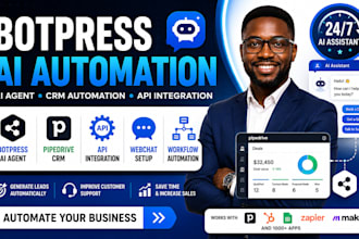 build botpress crm automation pipedrive crm zendesk gorgias freshdesk crm