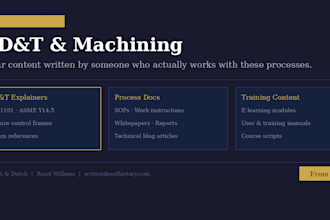 write clear technical content on gdt machining, and manufacturing