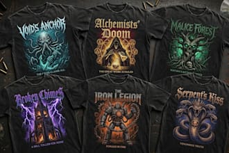 do custom tshirt design, streetwear art, anime tshirt apparel for you brand