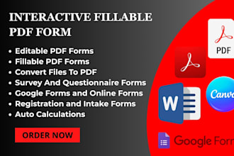 create jotform, fillable pdf form, google forms and online form