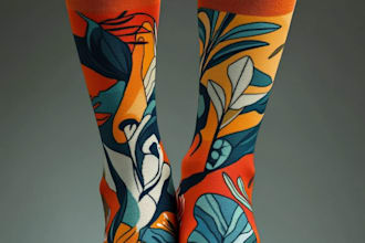 design a unique socks design