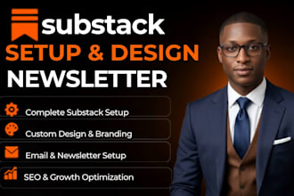 design substack newsletter, substack publication do substack landing page