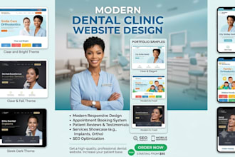 dental clinic website, dentist website, dental care website, healthcare website