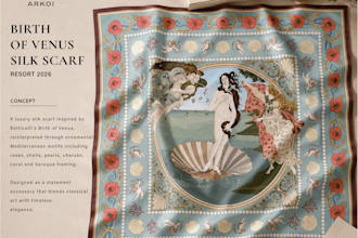 design luxury silk scarf prints and textile artwork