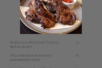 design restaurant social media posts and instagram story templates