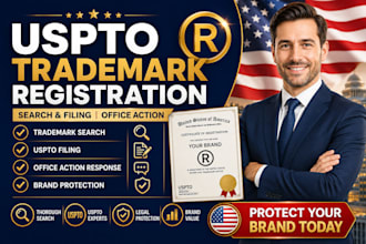 file uspto trademark registration, trademark search and office action response