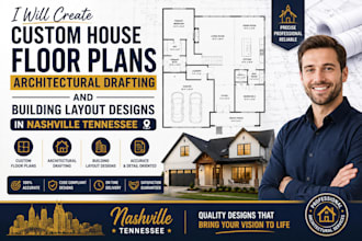 create custom house floor plan architectural drafting and building layout design