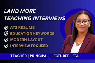 write an ats optimized teacher resume