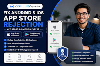 fix andriod ios app store rejection app store submission capacitor ionic
