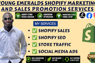 shopify marketing, promote shopify store to boost shopify store sales, store SEO