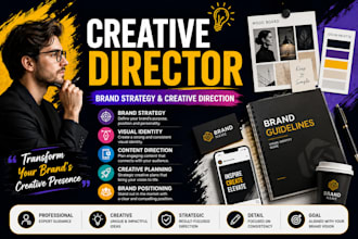 be your creative director for brand strategy and visual identity