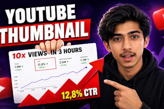 design catchy youtube thumbnail