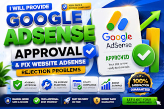 provide google adsense approval and fix website adsense rejection problems