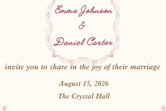 elegant digital wadding invitation