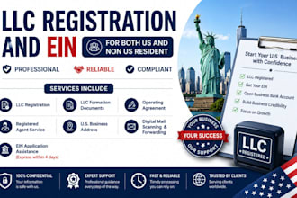 llc registration and ein for both US and non US resident