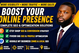 optimize your fiverr gig SEO for more sales and website review and gmb audit
