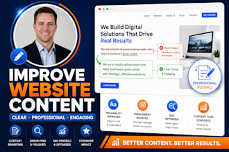rewrite and improve website content for clarity and engagement