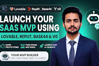 build your saas mvp using lovable replit base44 and v0