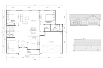 be your architect draftsman for house plan 2d floor plan