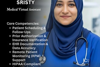 be your professional medical virtual assistant
