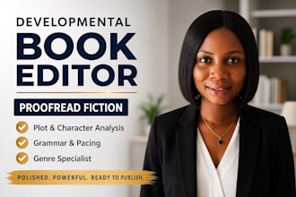 developmental book editor and proofread fiction