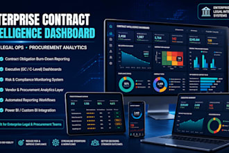 build contract obligation burn down, compliance dashboard and legal operations
