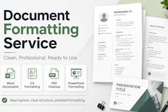 format word documents and presentations