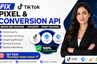 fix tiktok pixel conversion  event api server tracking google tag manager setup