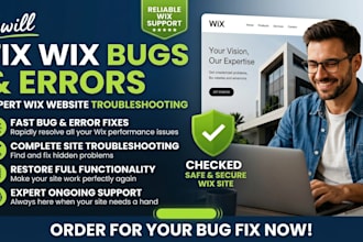 fix wix bugs, errors and wix website troubleshooting