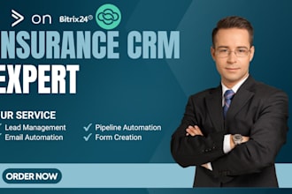 build insurance CRM sales funnels ghl activecampaign ontraport bitrix24 vtiger