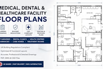 design UK floor plans medical, dental clinic and healthcare facility