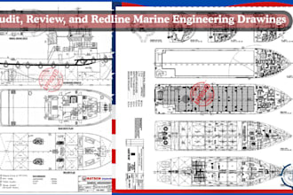 audit, review and redline marine engineering drawings