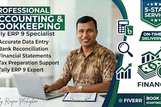 do tally erp 9 data entry, bookkeeping and accounting fast