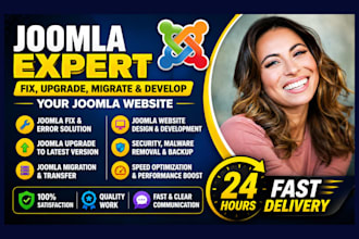 fix, upgrade, migrate and develop your joomla website