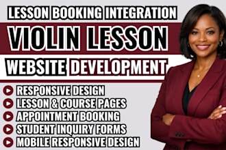 violin lesson website, violin teacher website, music lesson website