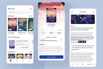 ebook reader app, ai audiobook reader app, ebook store app, library reading app